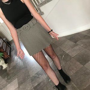 Vintage Size 3 La Belle Houndstooth Skirt